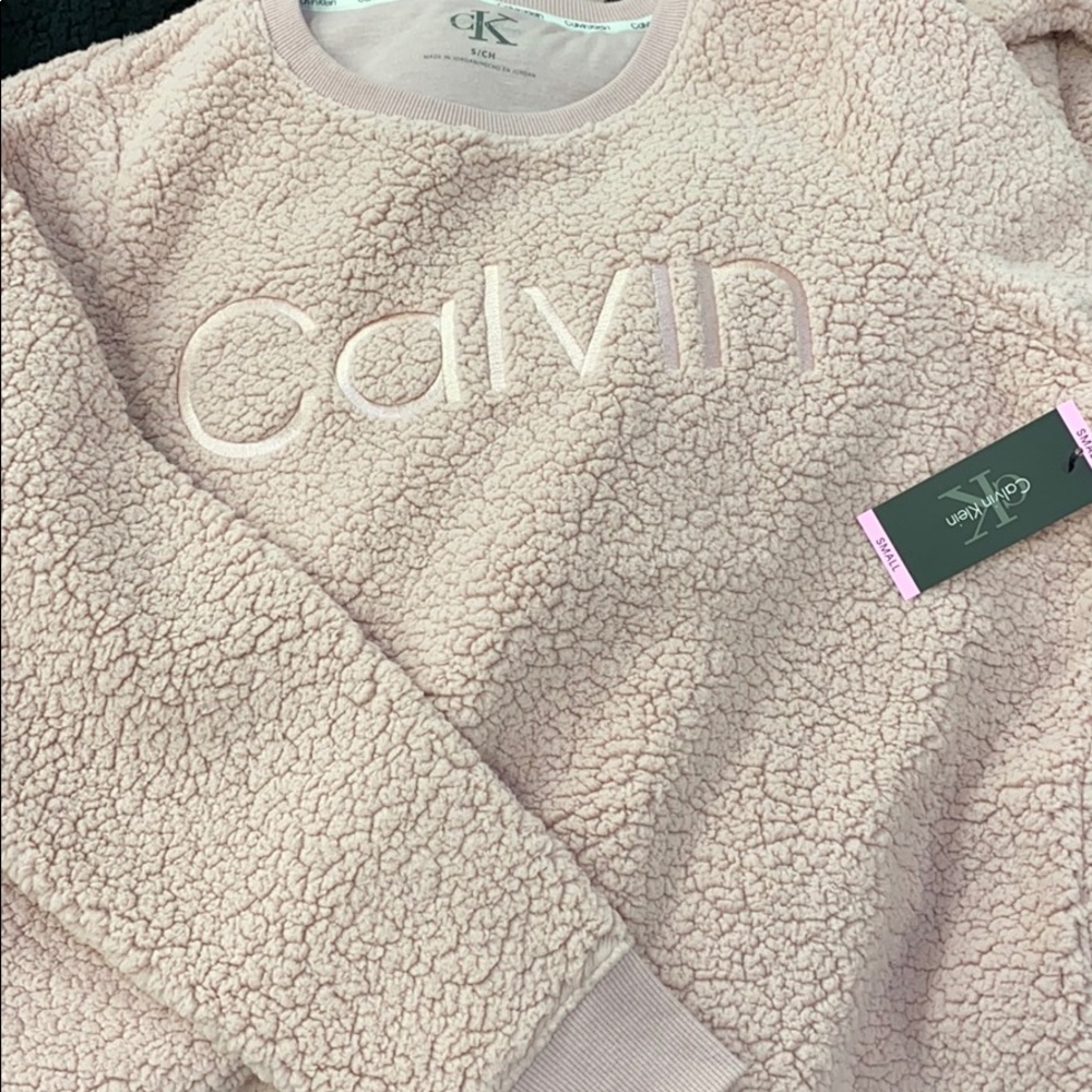 Calvin Klein Performance Sherpa Logo Sweatshirt